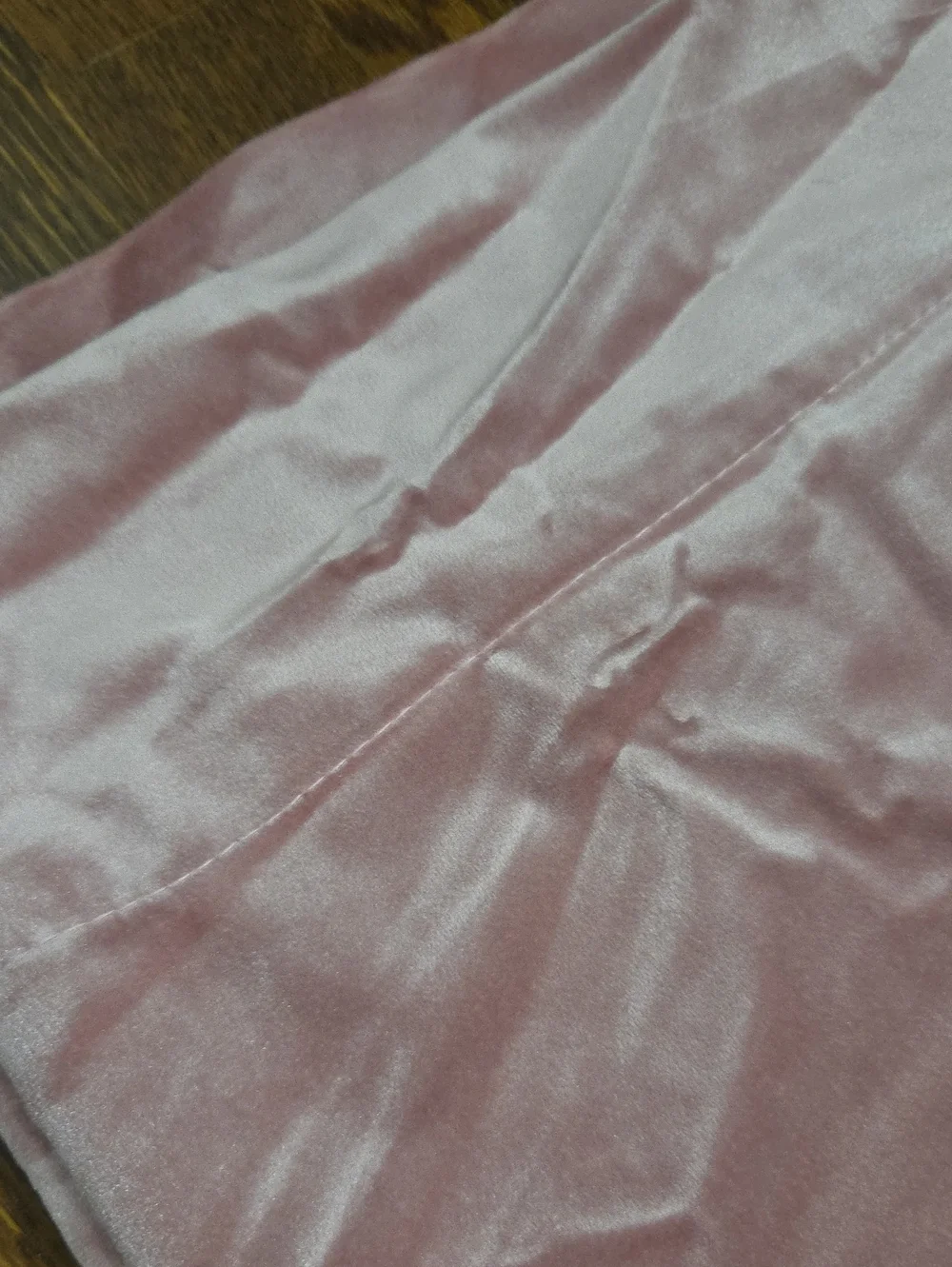 Soft Pink Velour Curtain Panel Set - Elegant Drapery
